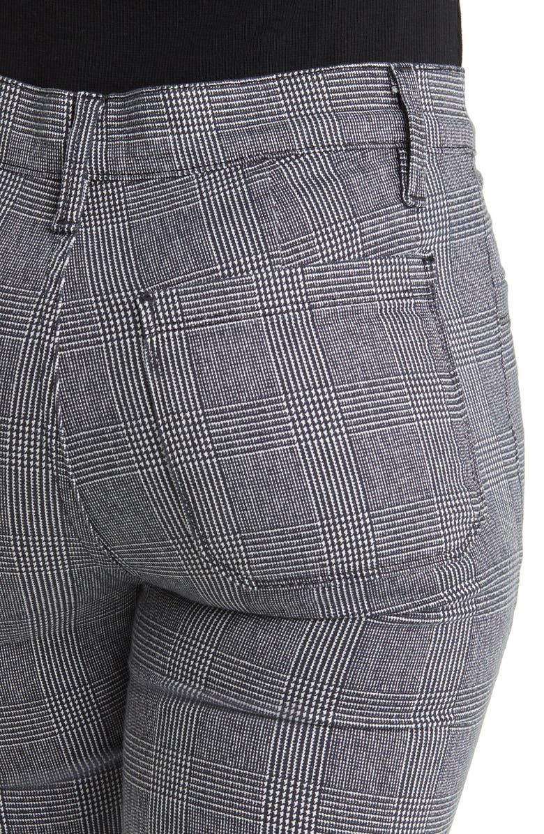 FRAME Plaid High Waist Flare Leg Stretch Jeans, Alternate, color, 