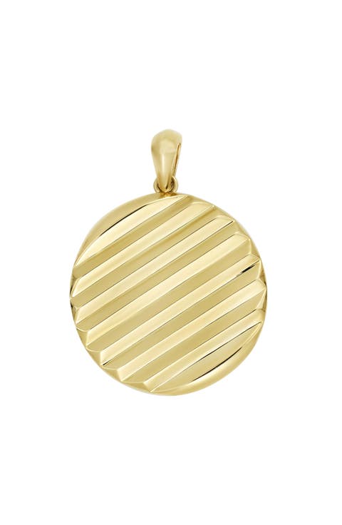 Men's 14k Gold Disc Pendant (Nordstrom Exclusive)