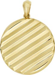 Bony Levy Men's 14k Gold Disc Pendant