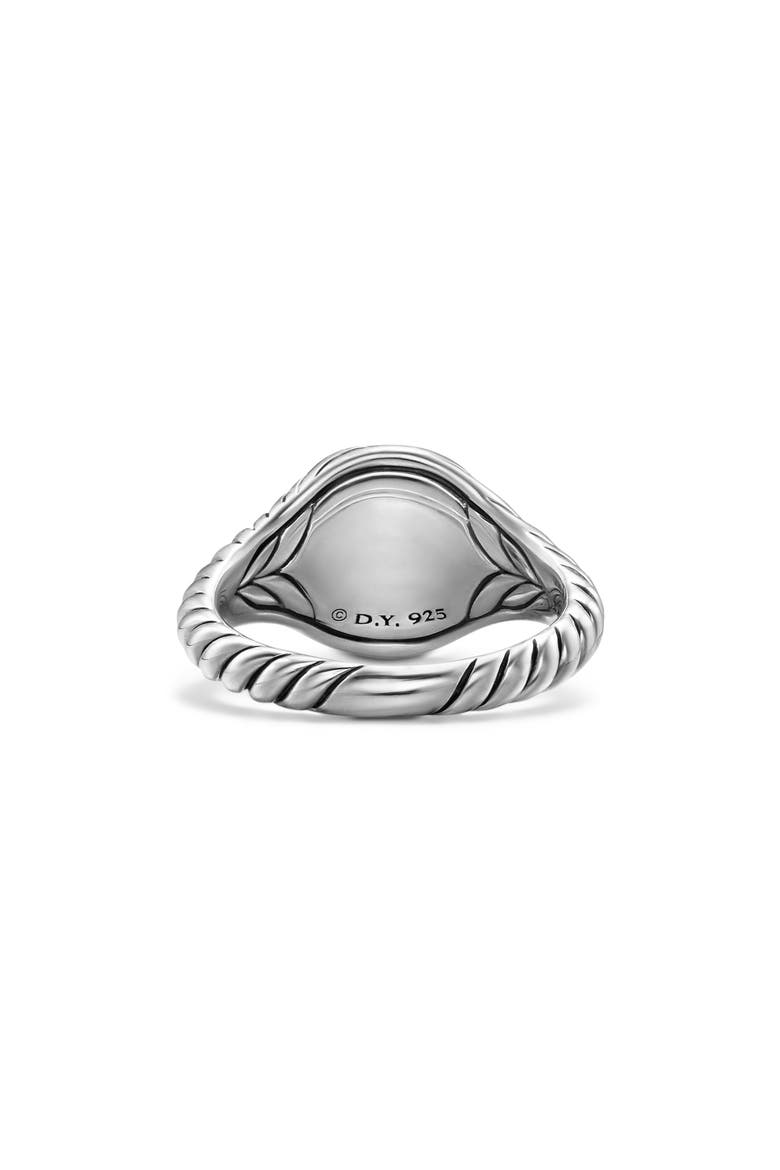 Sculpted Cable Micro Pinky Ring in Sterling Silver, Alternate, color, SILVER