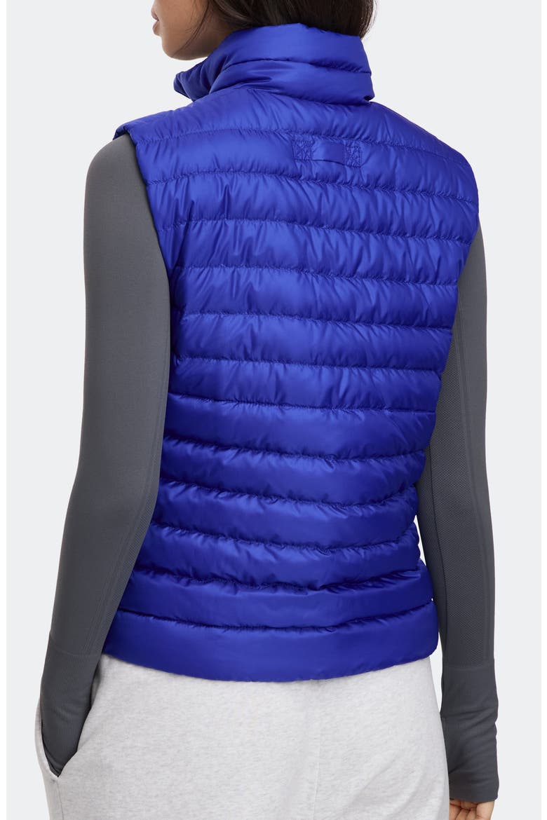 Aethera Quilted Ripstop 750 Fill Power Down Puffer Vest, Alternate, color, AZURITE BLUE