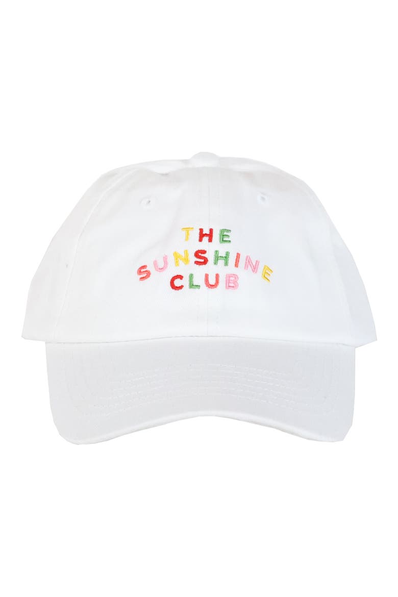 Sunshine Club Baseball Hat, Main, color, RAINBOW