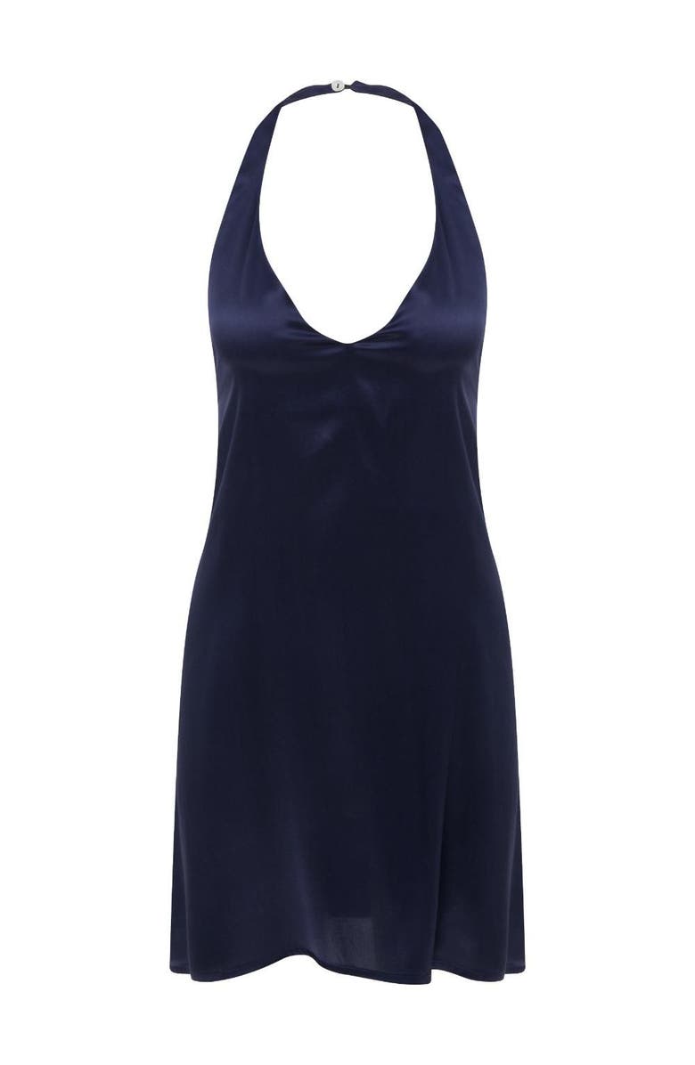 House Of Silk Eden Silk Lace Dress, Alternate, color, Navy