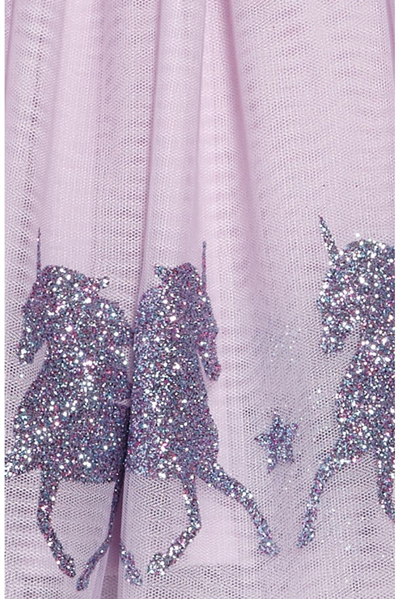 Glittery Unicorn Ballerina Dress, Alternate, color, LAVENDER