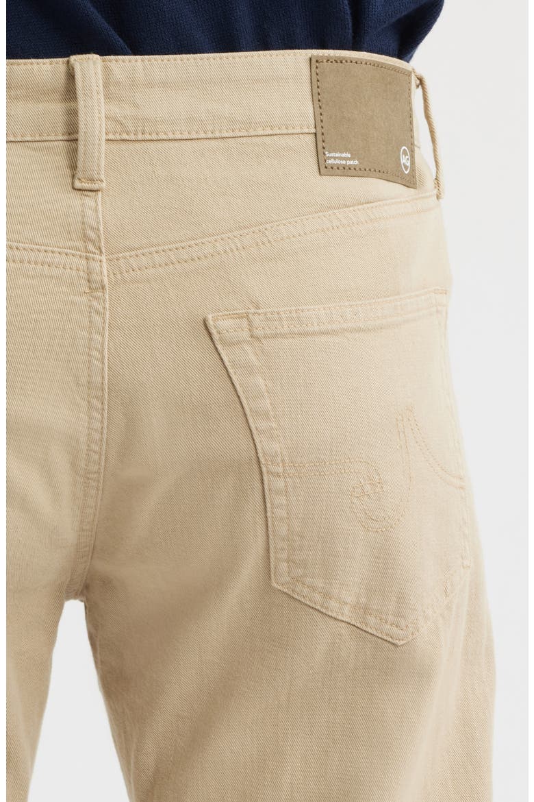 Protégé Classic Straight Leg Cotton & Linen Blend Pants, Alternate, color, DUNE KHAKI