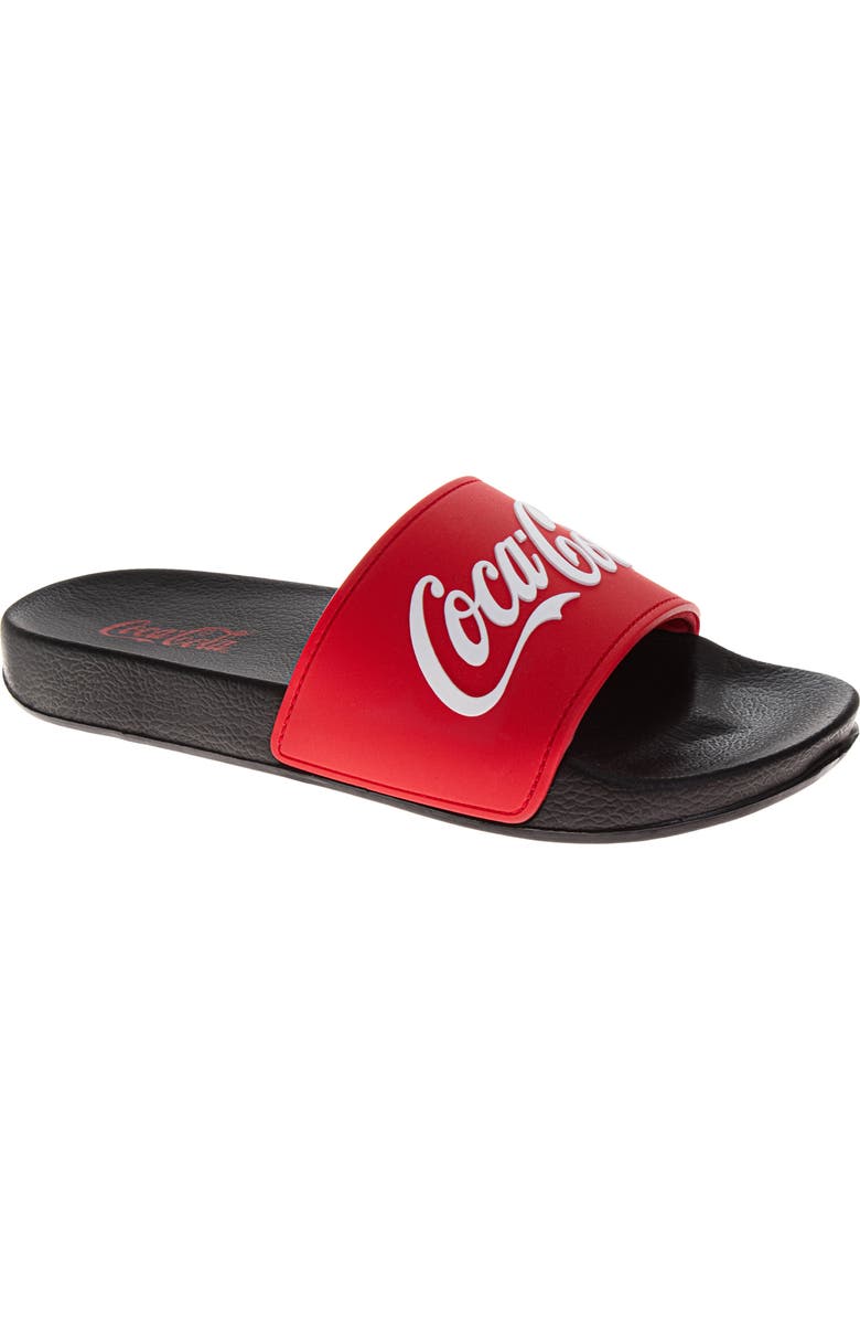 Coca Cola Cola-Cola<sup>®</sup> Slide Sandal, Main, color, Red Black