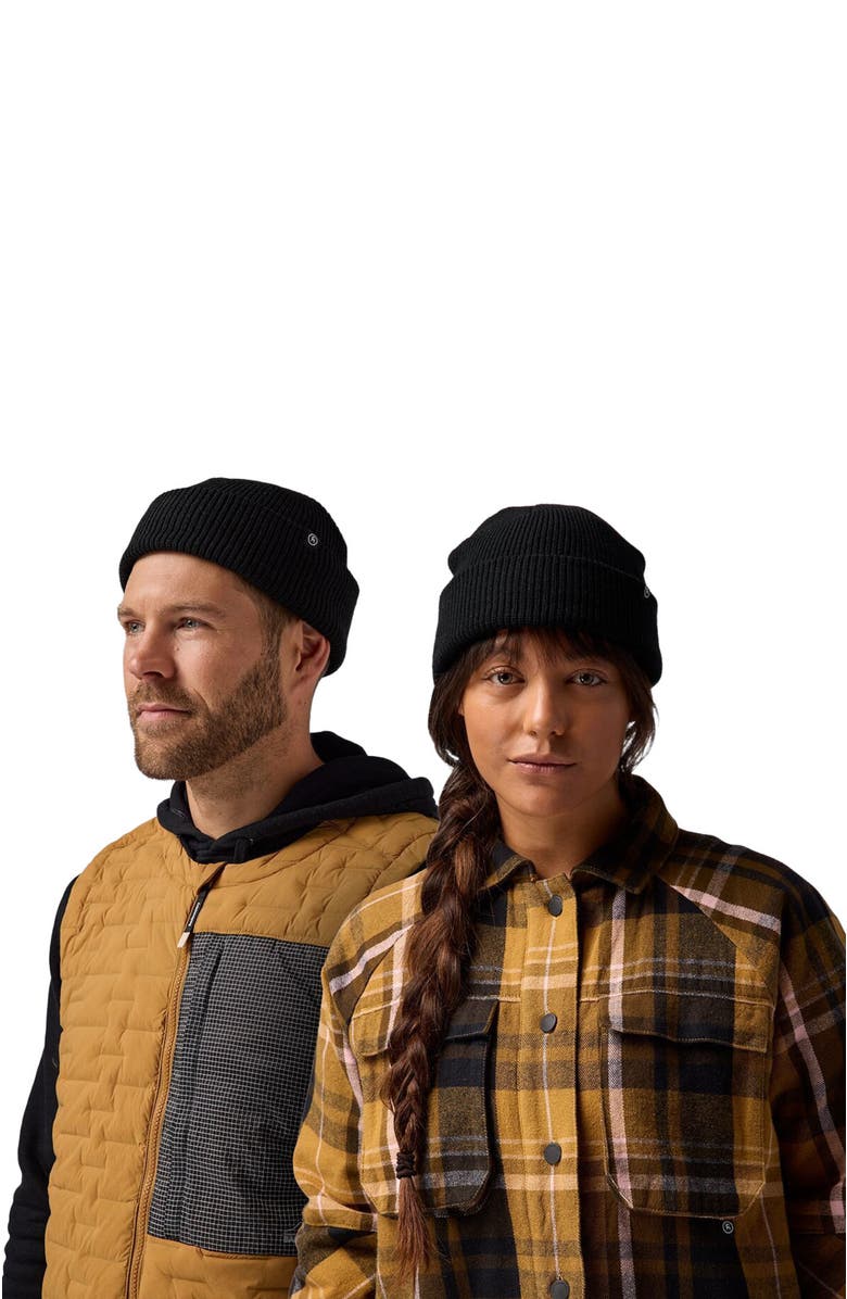 Backcountry Capra Rolled Beanie, Alternate, color, Black