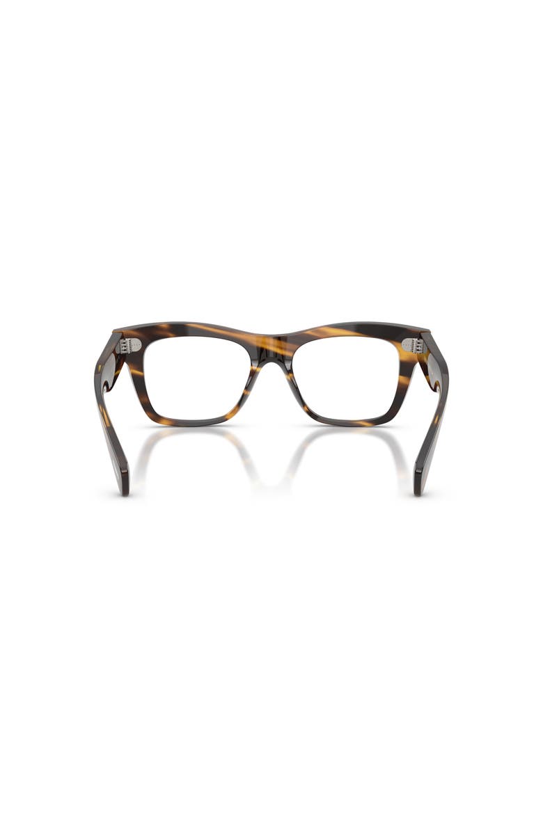 Oliver Peoples 51mm Rectangle optical glasses, Alternate, color, Black