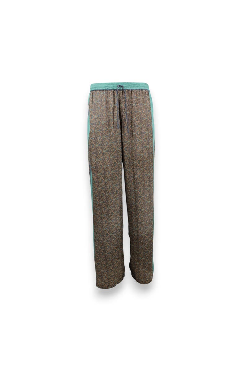 Monzlapur Paisley Motif Pant With Stripe, Main, color, Mint