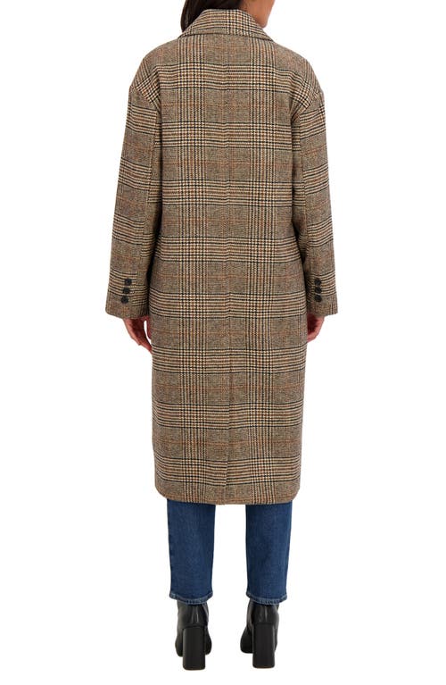 Sebby Double Breasted Coat In Brown