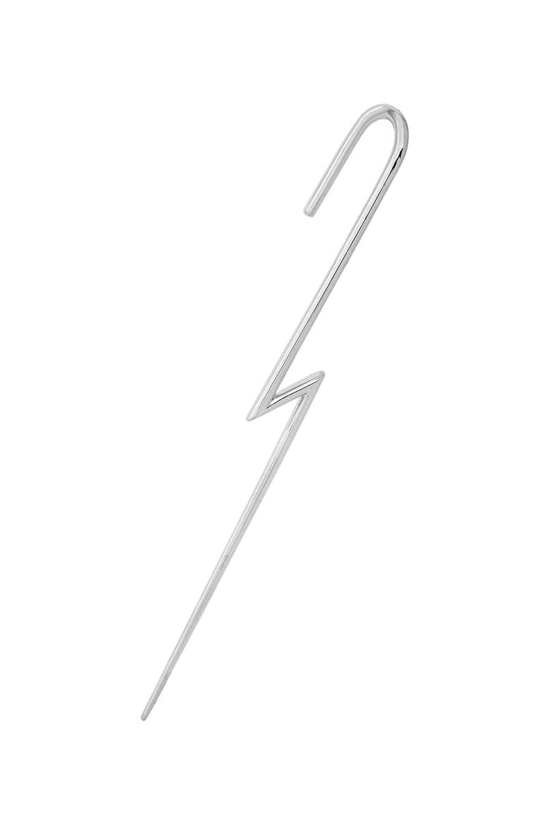 The Flash Ear Wire, Main, color, 18K WHITE GOLD