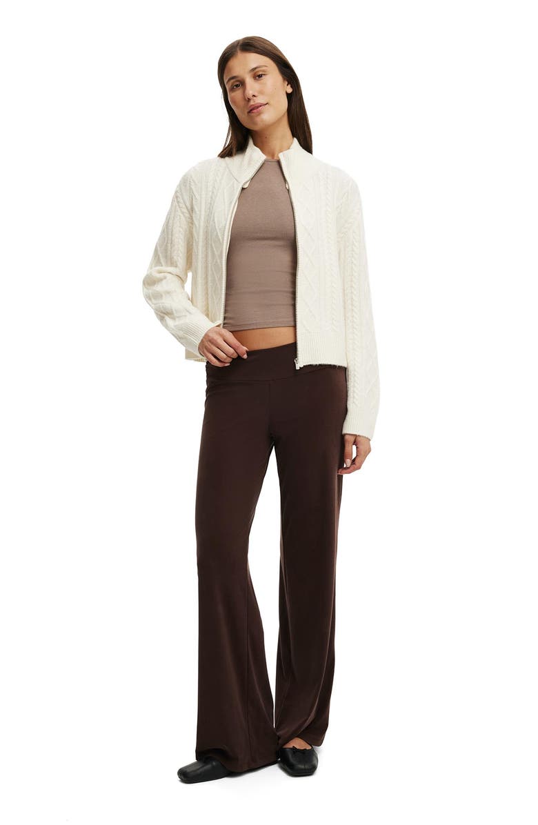 Cotton On Women's Cable Knit Bomber, Alternate, color, 