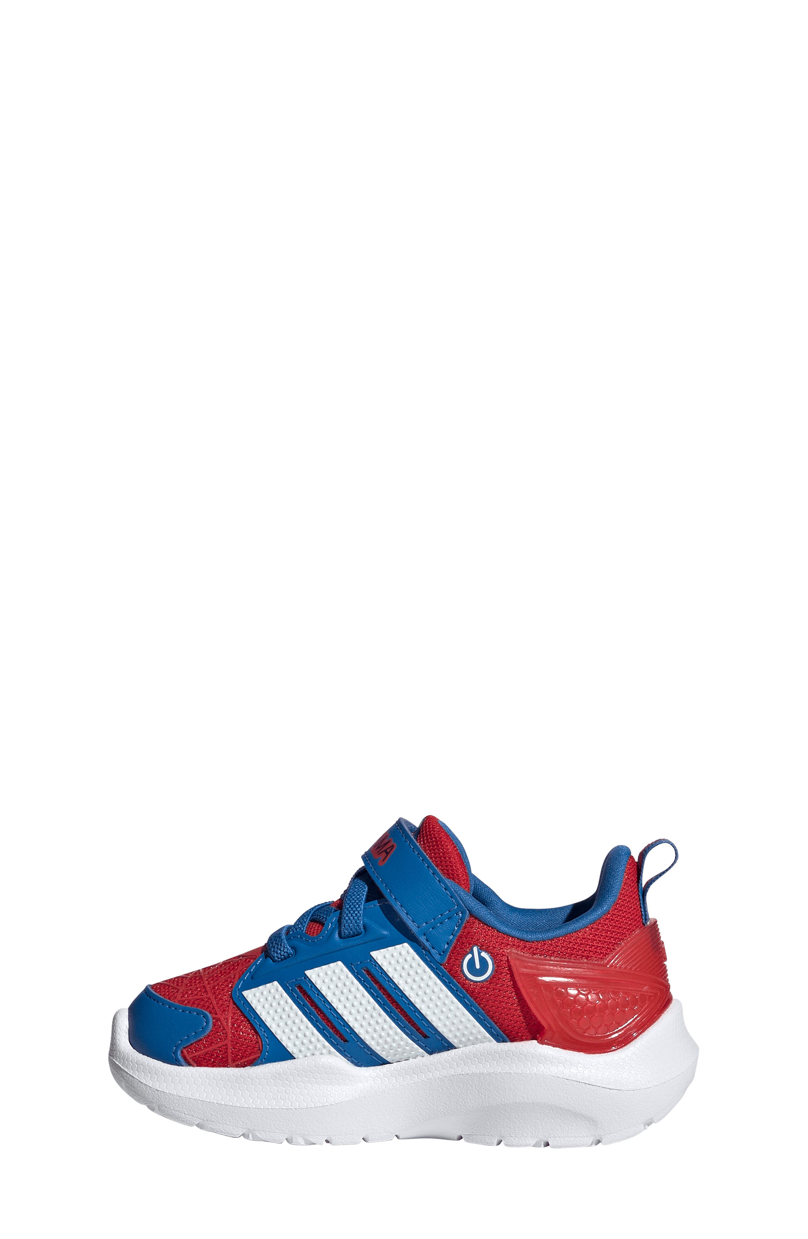 adidas x Marvel<sup>®</sup> Kids' Lightorama Spider-Man Light-Up Sneaker, Alternate, color, Scarlet/ White/ Bright Royal
