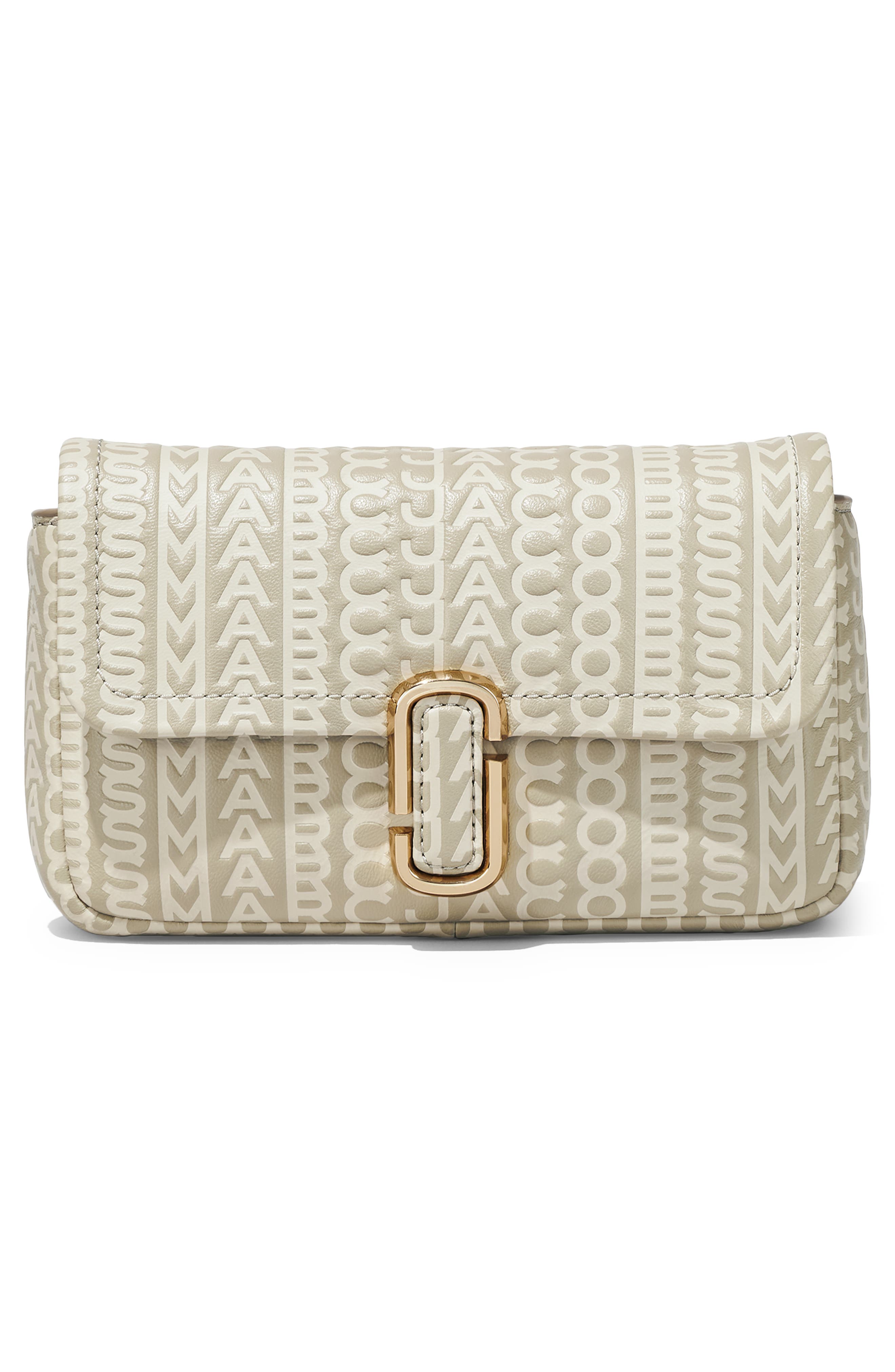 The Monogram Leather J Marc Mini Bag, Alternate, color, KHAKI