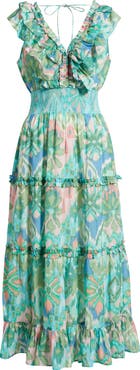 LOVE THE LABEL Azalea Tiered Maxi Sundress