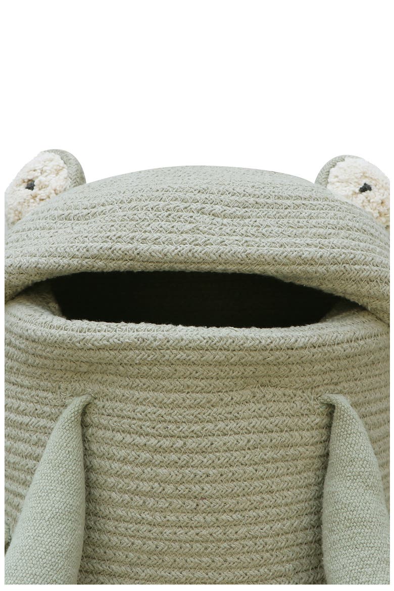 Fred the Frog Basket, Alternate, color, OLIVE