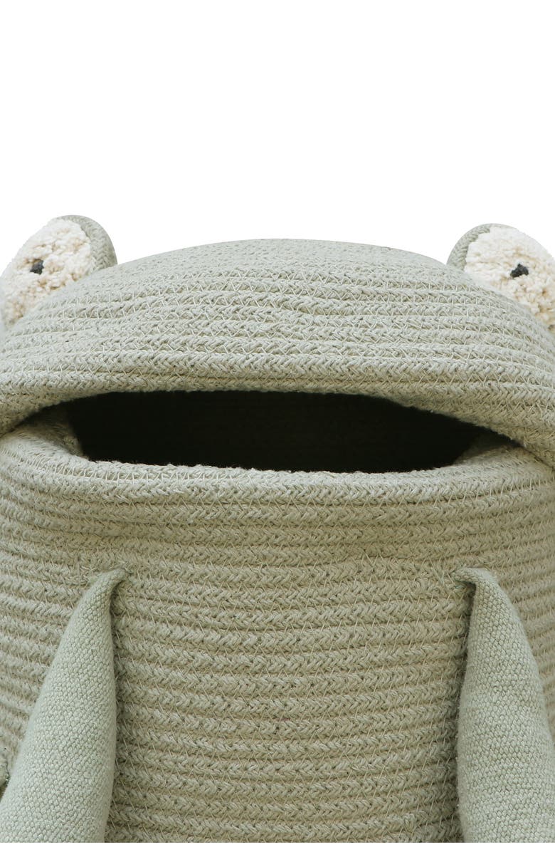 Lorena Canals Fred the Frog Basket, Alternate, color, Olive