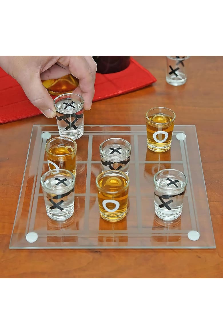 Shot Glass Tic Tac Toe, Drinking Game Twist, Adult Game, Alternate, color, Multicolored