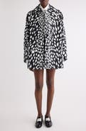 Givenchy Animal Print Cocoon Trench