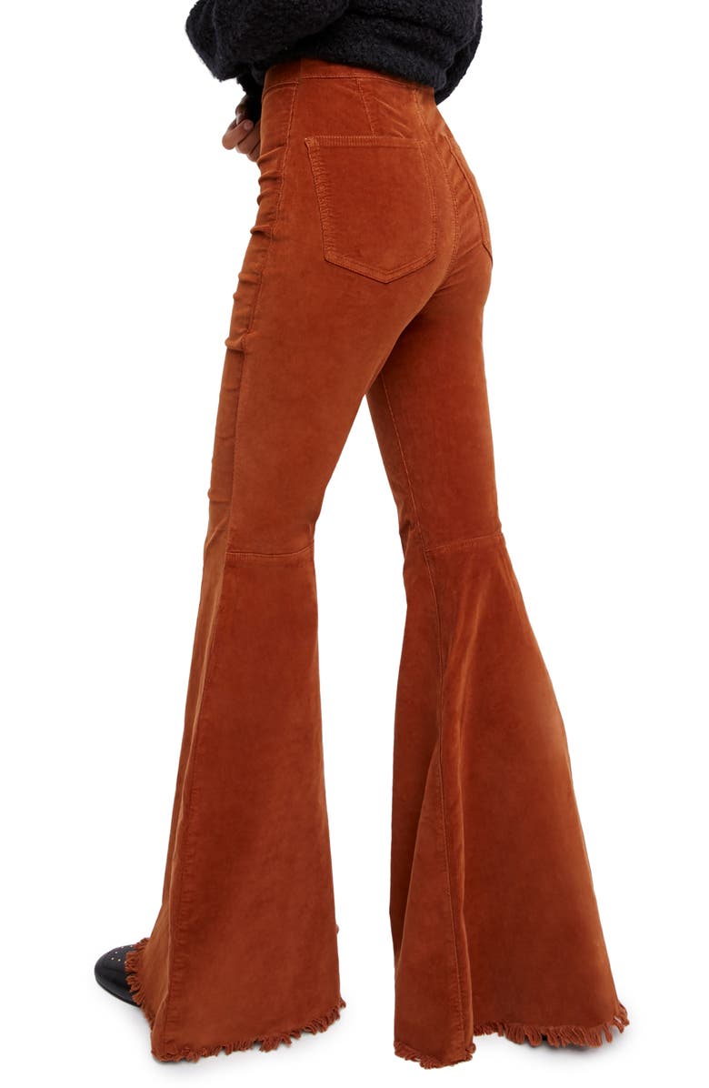 Free People Just Float Corduroy Flare Pants, Alternate, color, 