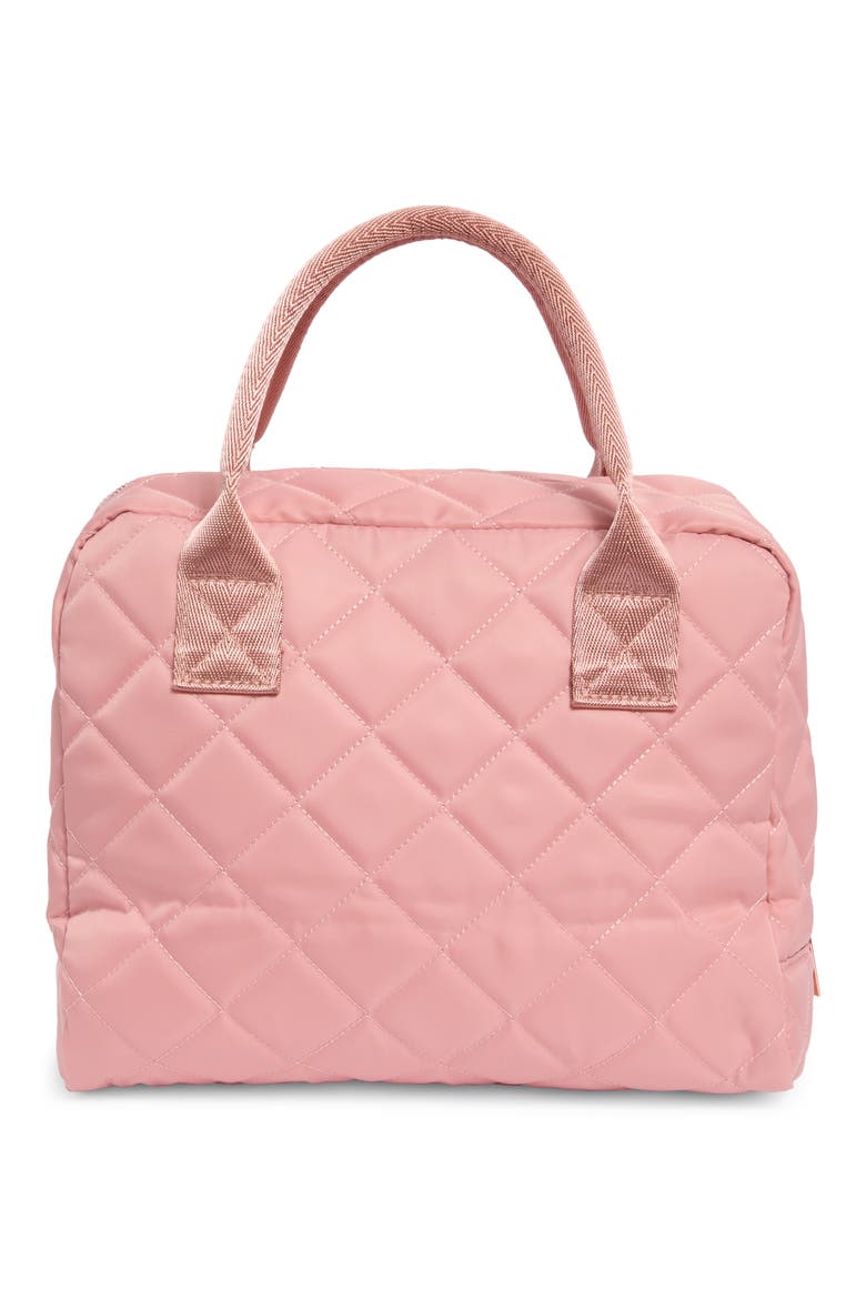 Diamond Quilted Lunch Bag, Alternate, color, BLUSH