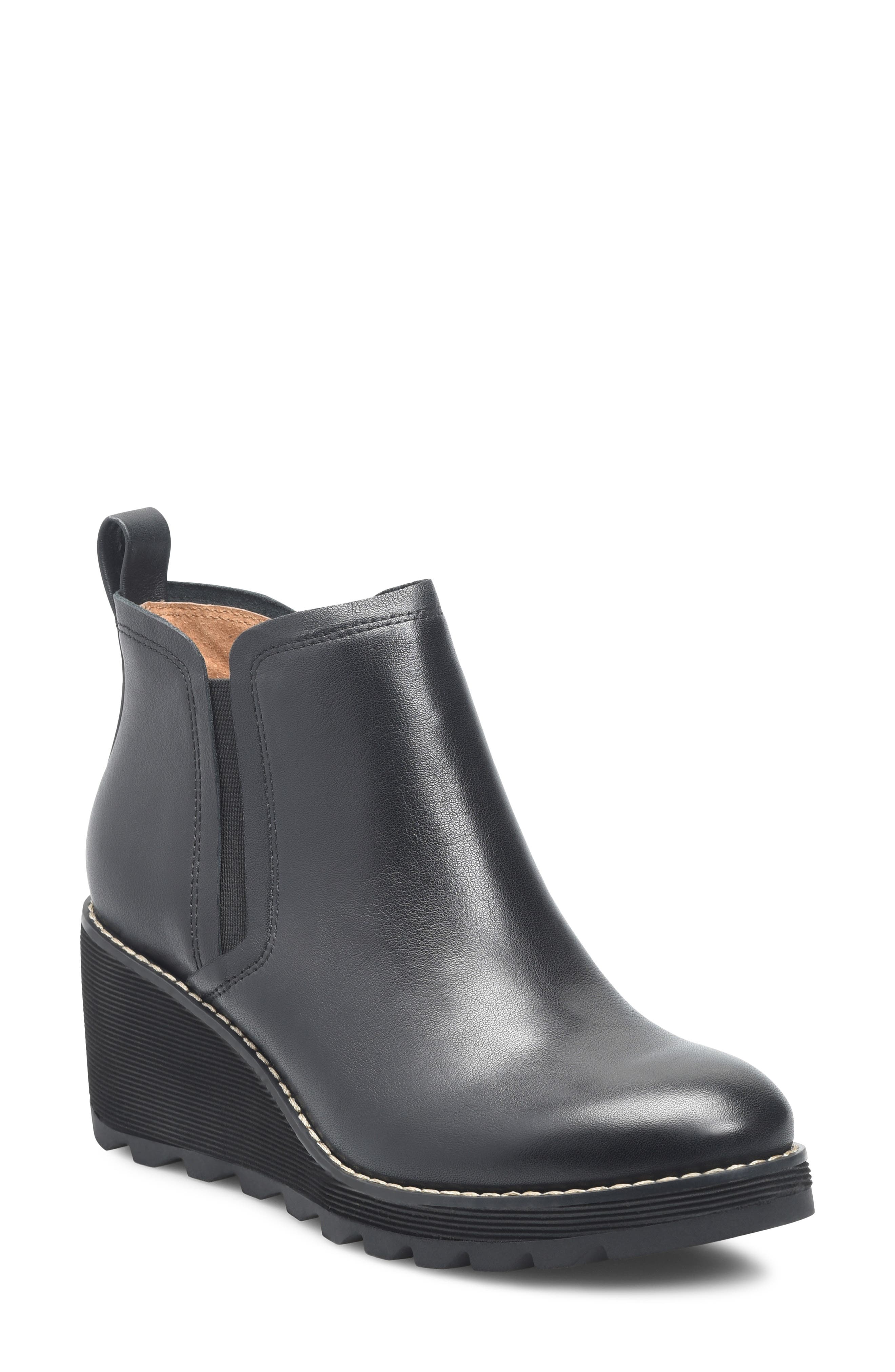 Söfft Emma Wedge Boot, Main, color, Black