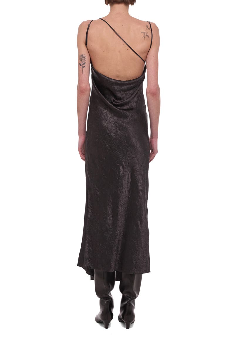 Crinkle Satin Maxi Slipdress, Alternate, color, TRUFFLE