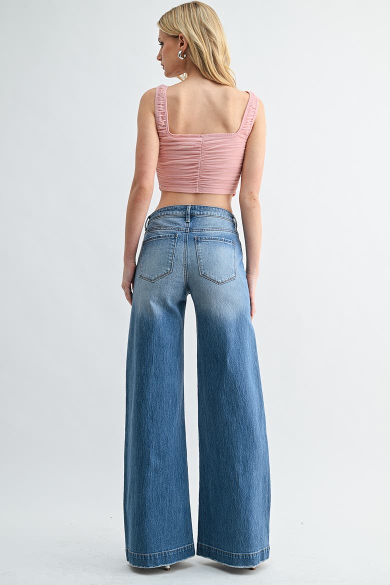 Mid Rise Wide Leg Jeans, Alternate, color, Medium Wash