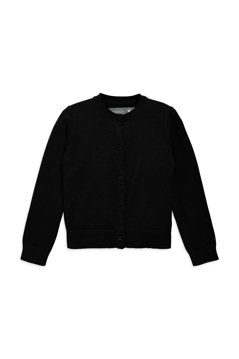 Kids Cotton Cardigan, Main, color, Black