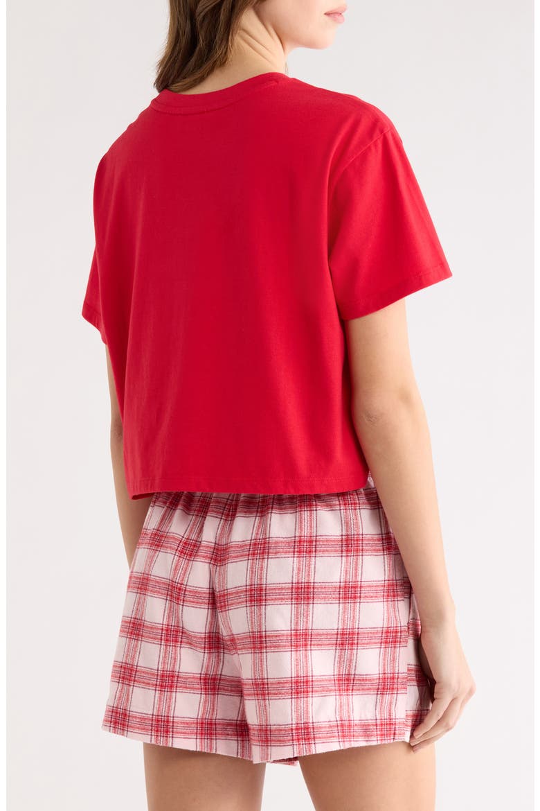 Boxy Crop Sleep T-Shirt, Alternate, color, RED VALENTINE GRAPHIC