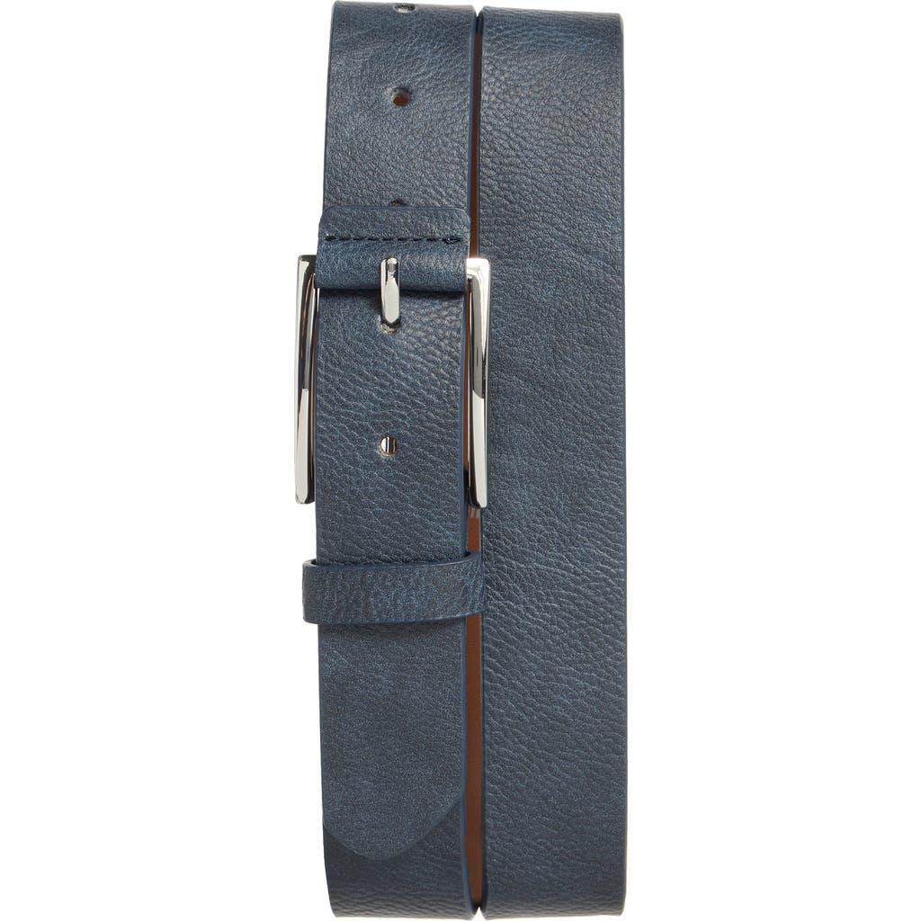 Vince Camuto Leather Belt In Blue