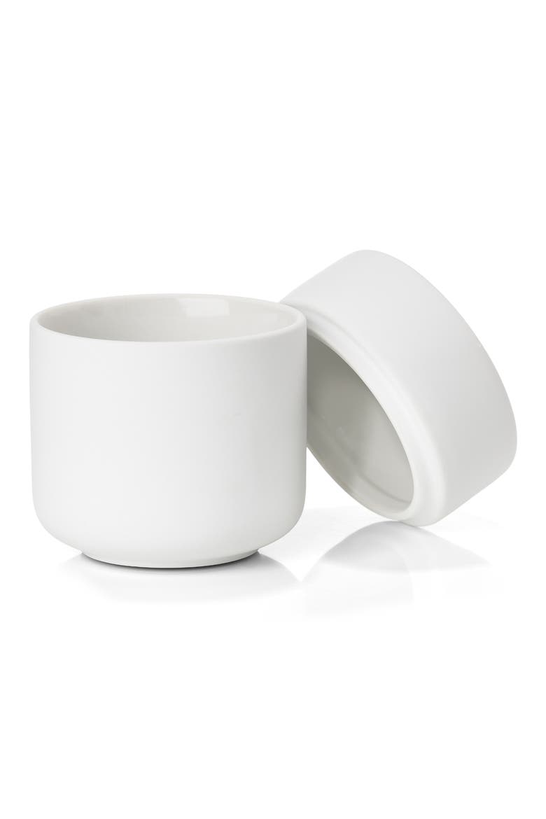 Ume Lidded Jar, Alternate, color, WHITE