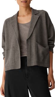 Eileen Fisher Notch Collar Cardigan