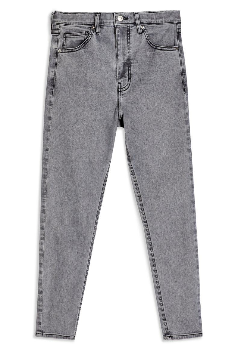 New Grey Jamie High Waist Crop Skinny Jeans, Alternate, color, GREY