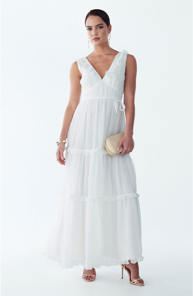 ST MRLO Denison Maxi Dress, Main, color, White