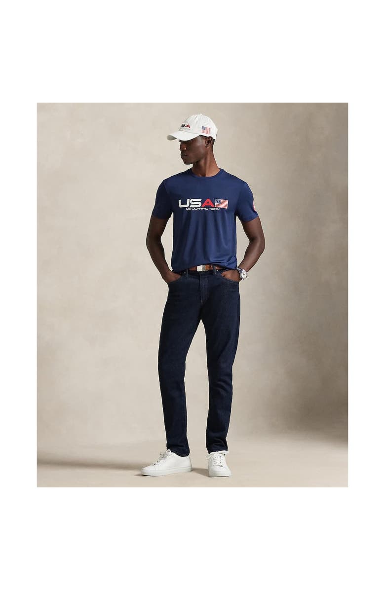 Polo Ralph Lauren Men's Polo Ralph Lauren Team USA Stretch Jersey T-Shirt, Alternate, color, Navy