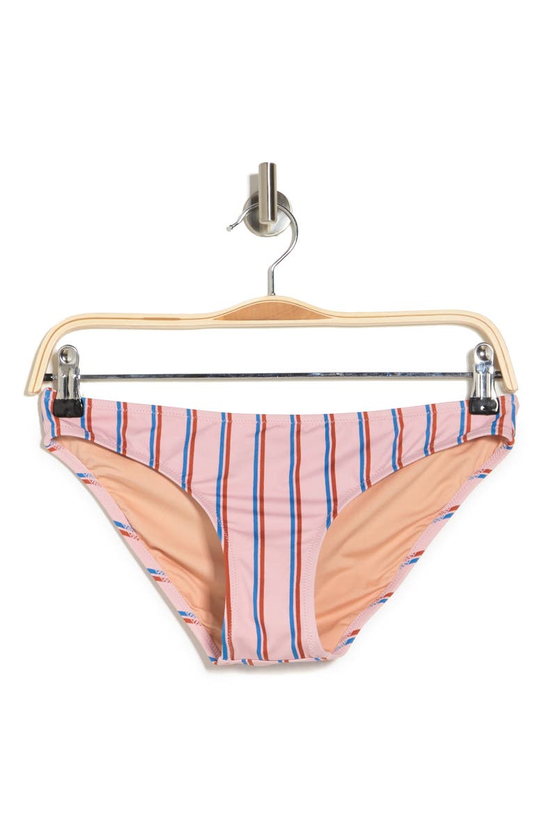 Madewell Second Wave Classic Paseo Stripe Bikini Bottoms, Alternate, color, 