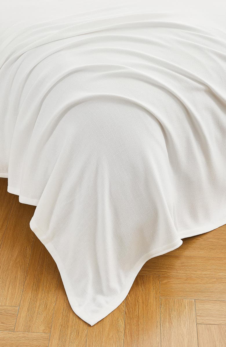 MELANGE HOME Diamond Throw Blanket, Alternate, color, White