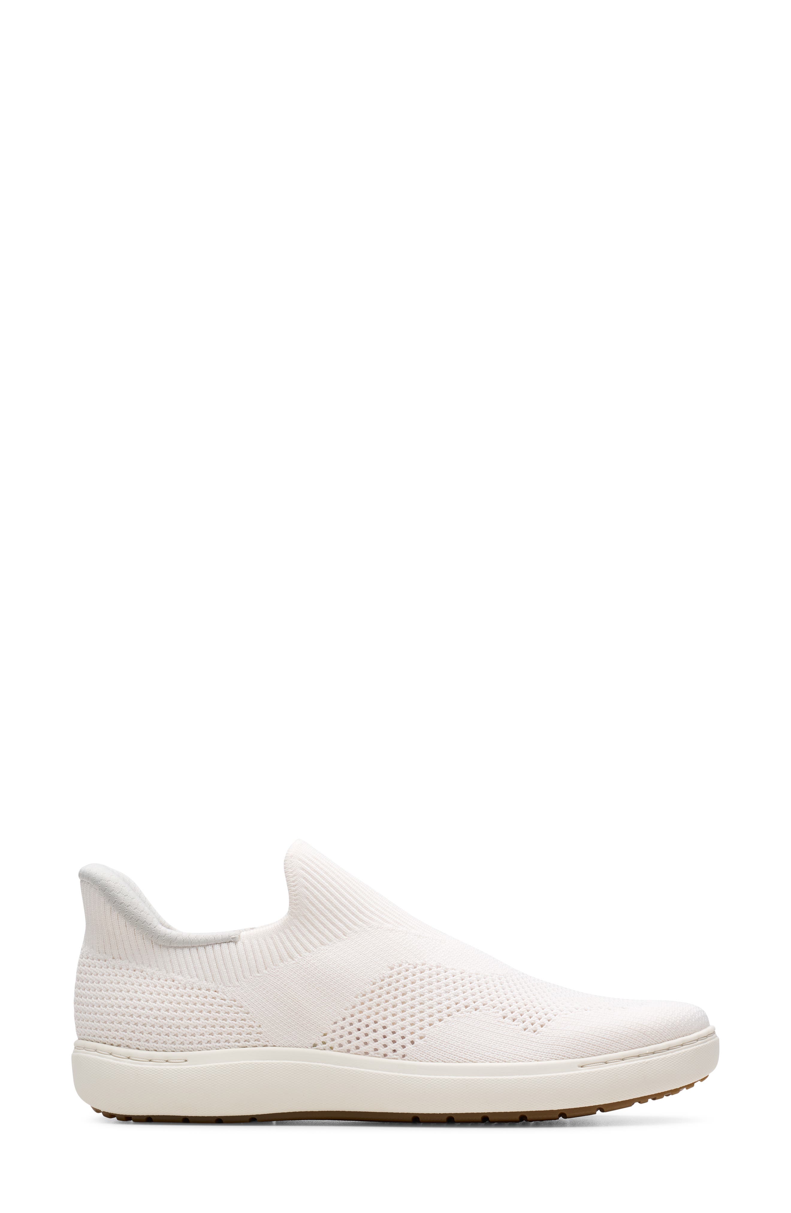 Clarks<sup>®</sup> Nalle Step Sneaker, Alternate, color, White Knit