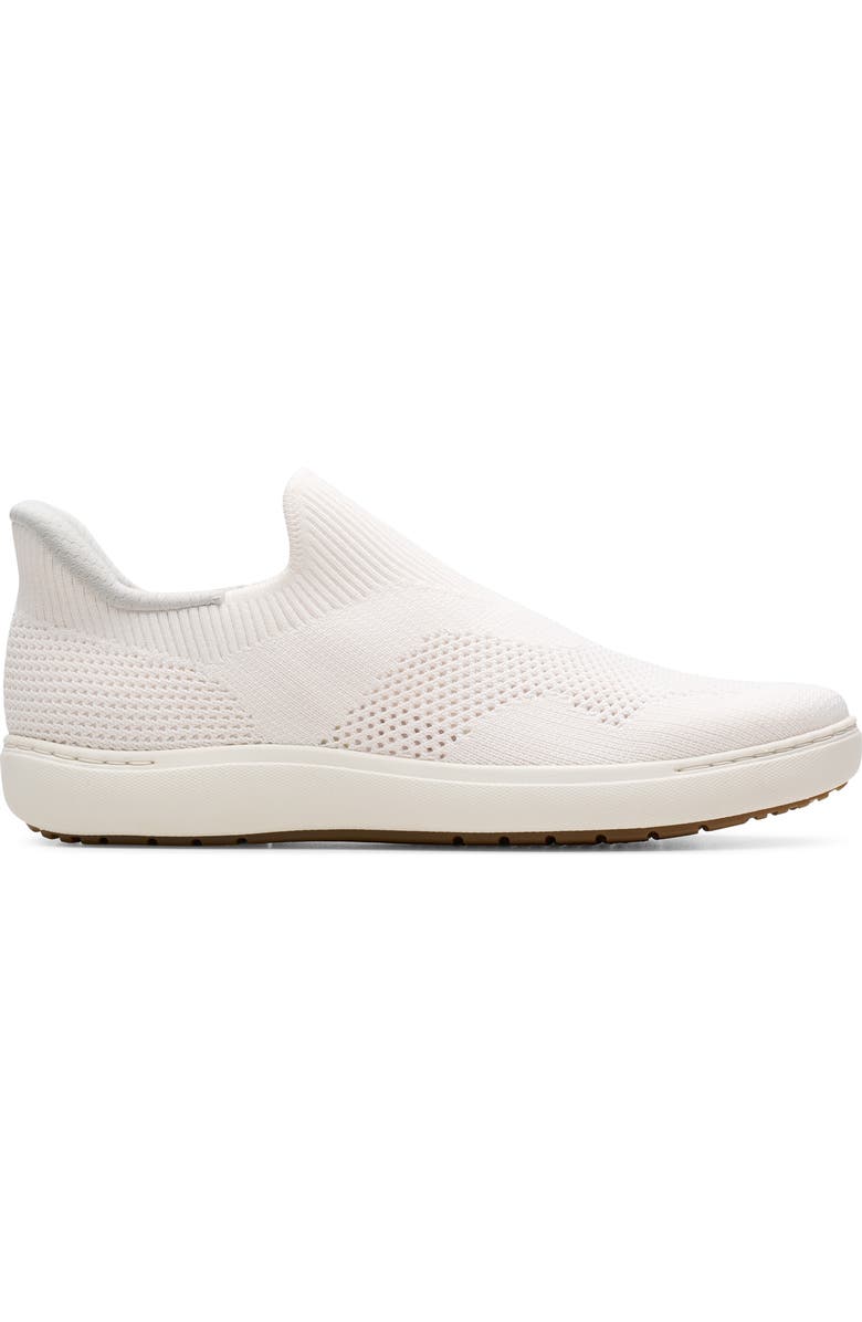 Clarks<sup>®</sup> Nalle Step Sneaker, Alternate, color, White Knit