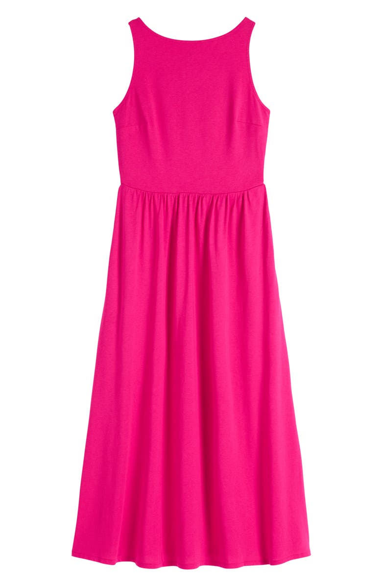 Boden Saoirse Sock Back Cotton Blend Dress, Alternate, color, Bright Pink