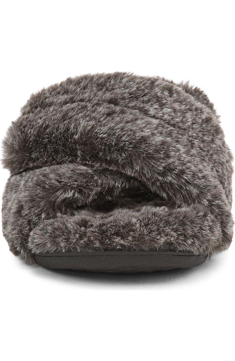 Vionic Relax II Slide Slipper, Alternate, color, Dark Brown Faux