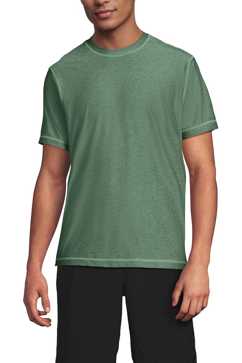 Short Sleeve Swim Tee Rash Guard, Alternate, color, Eucalyptus Heather