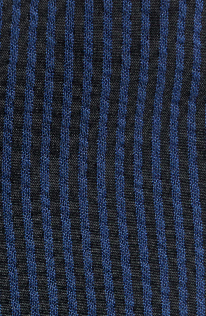 Anne Klein Stripe Seersucker Blazer, Alternate, color, Mountain