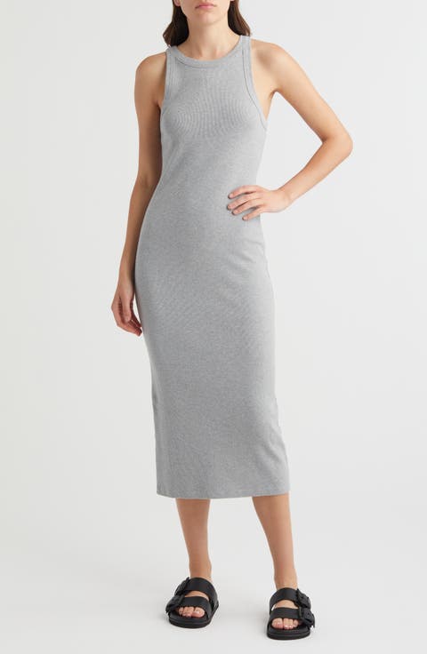 Cut In Rib Tank Dress