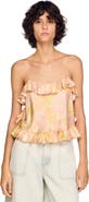 SANDRO Flower print crop top