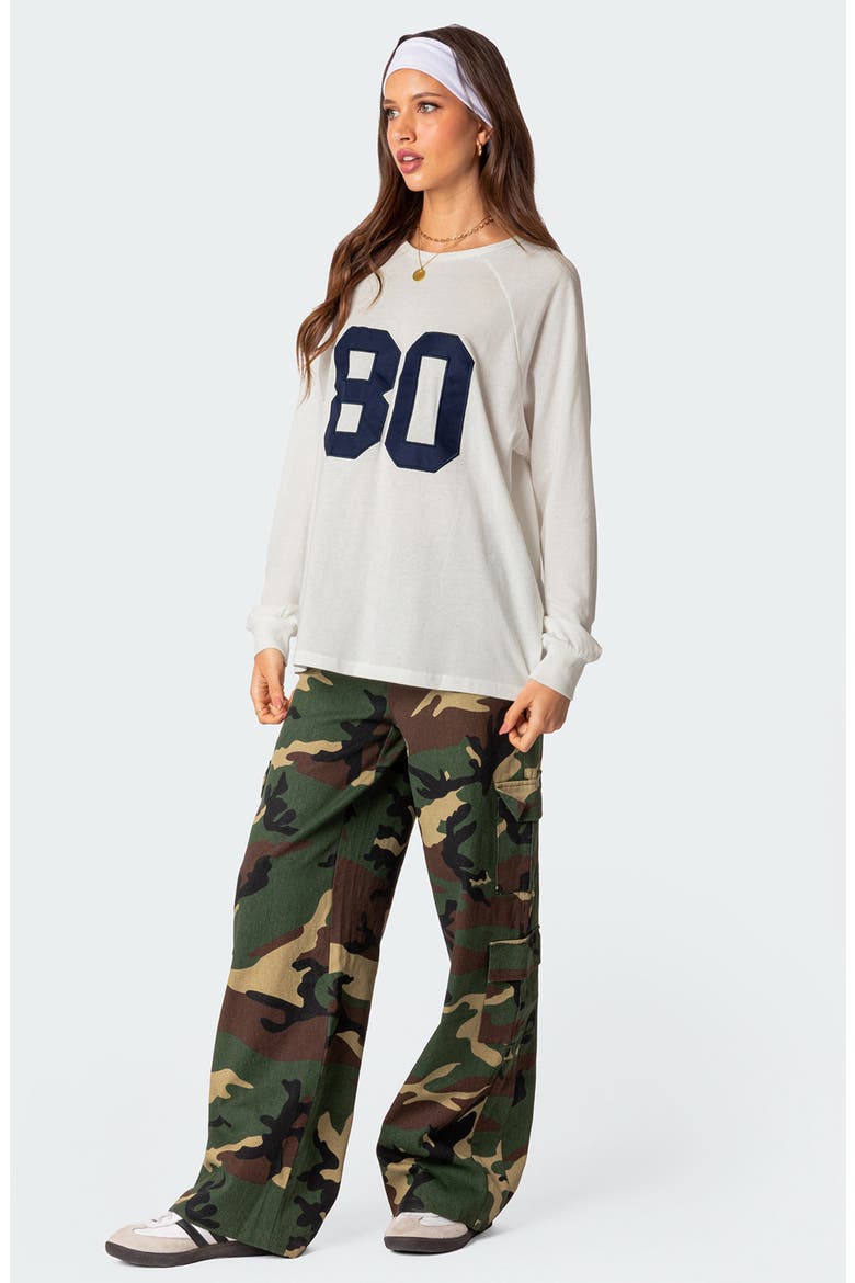 80 Appliqué Oversize T-Shirt, Alternate, color, WHITE