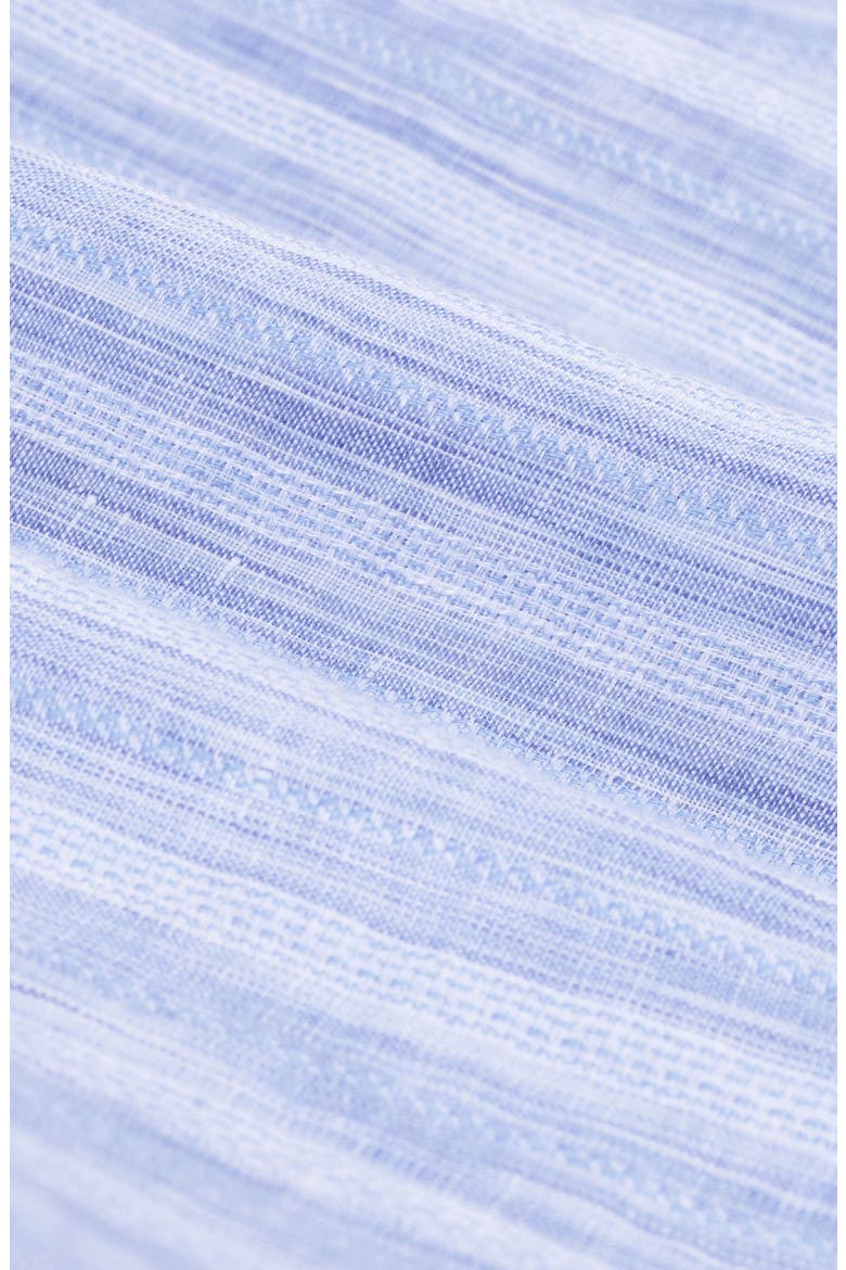 Julian Shaped Fit Stripe Linen Button-Up Shirt, Alternate, color, CLASSIC BLUE