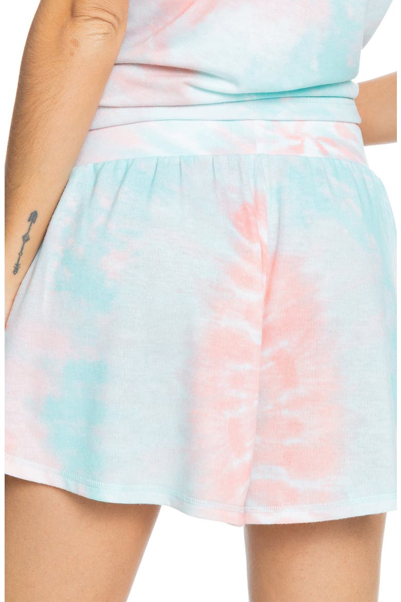 Current Mood Shorts, Alternate, color, PEACH AMBER NAUTILUS TIE DYE