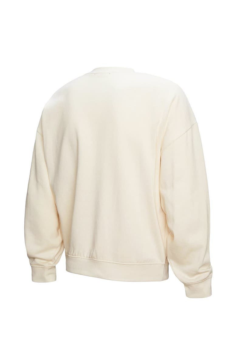 Mitchell & Ness Women's Mitchell & Ness Cream Dallas Mavericks Oversprayed Pullover Sweatshirt, Alternate, color, Cream